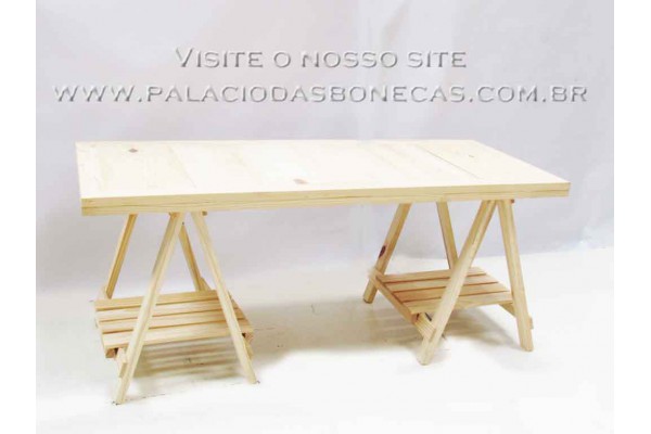 APARADOR COM CAVALETE PINUS CRU APARADOR COM CAVALETE PINUS CRU